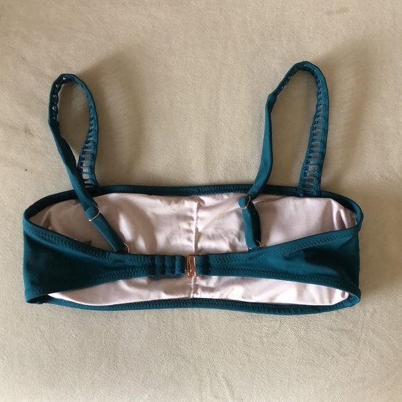 Shade & Shore | Deep teal bikini top swimwear - Picture 6 of 11